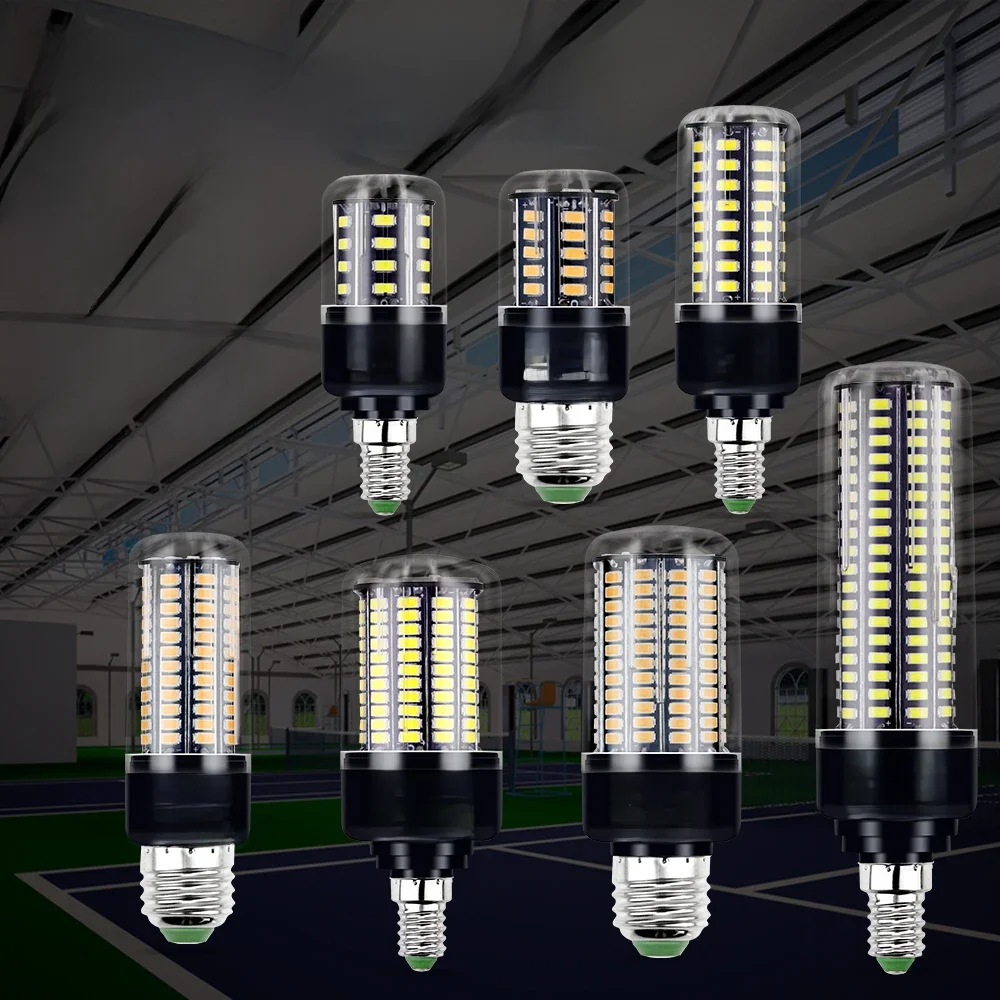 E27 LED Corn Lamp E14 Light Bulb B22 Chandeliers AC85-265V For Home Living Room Bedroom Lighting Cold/Warm White No Flicker Bulb