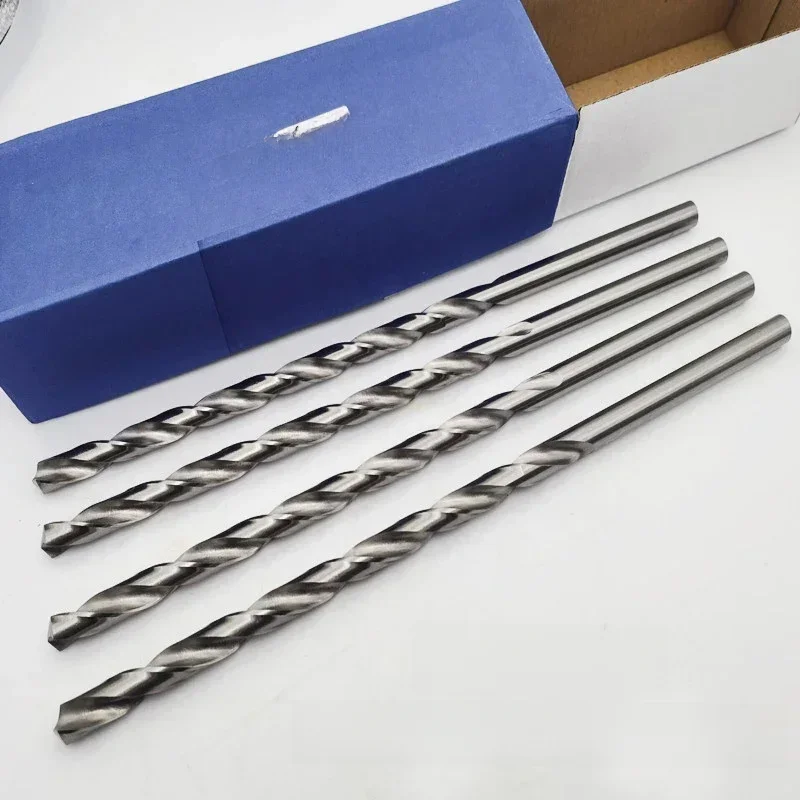 Foret hélicoïdal à tige droite en acier rapide HSS Extra-long, 3-20mm, 350/400/450/500mm, pour métal, bois, Plasti