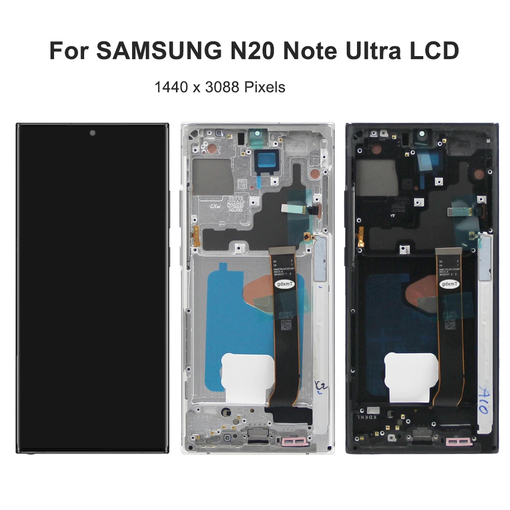 For Samsung Note 20 Ultra For AMOLED Note20U N985 N985F N985U LCD Display Touch Screen Digitizer Assembly Replacement