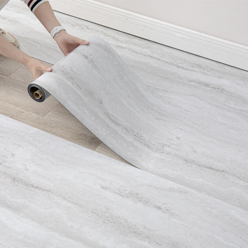 

Peel and Stick Floor Tile，2 Roll Vinyl Flooring Roll 15.75"x 118.11"/25.8Sq.Ft Wood Grain Peel Stick Floor Tiles