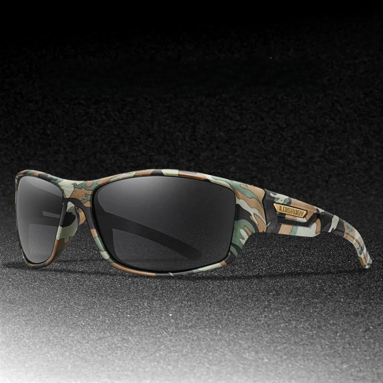 AliExpress NONE Polarized Fishing Sunglasses Men Camo Military Style Festival Gifts UV400 For Cycling Riding, Running, Fishing And Driving