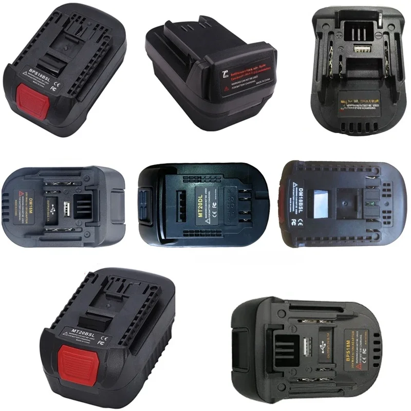 Adapter do elektronarzędzi DM18M MT20BSL konwerter do Bosch do akumulatora litowo-jonowego BlackDecker 18V do narzędzi Makita/Milwaukee/Dewalt — zdjęcie produktu 7
