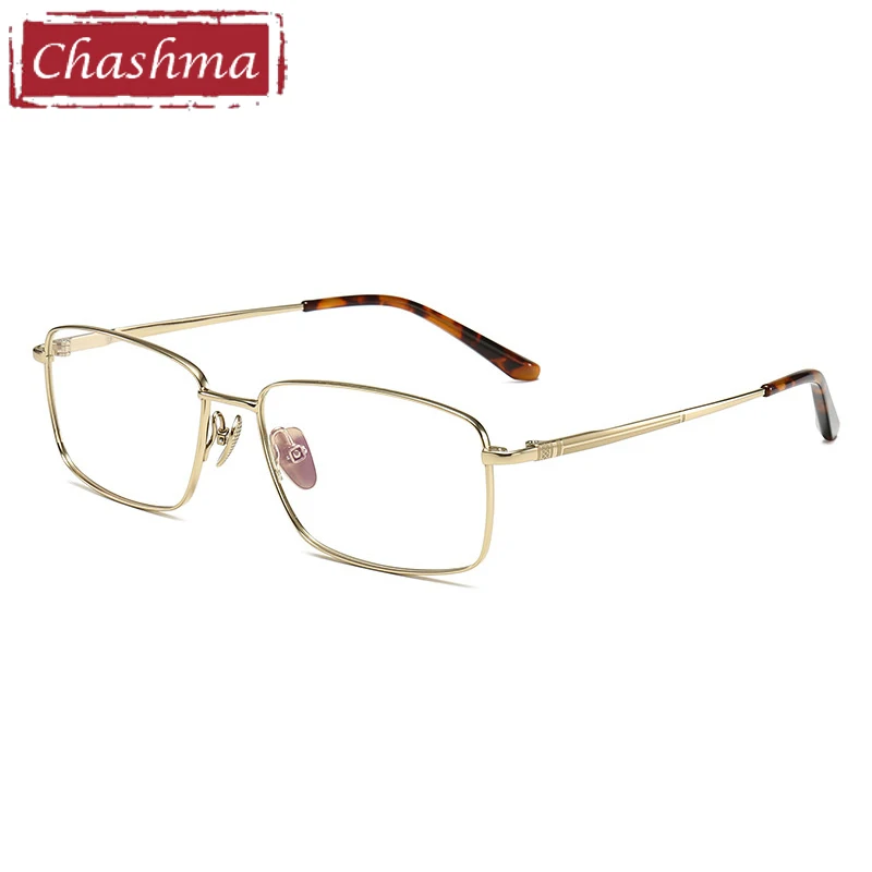 

Chashma Prescription Glasses Men High Quality Pure Titanium Ultra Light Eyewear Business Eyeglasses Frames for Recipe Lenses