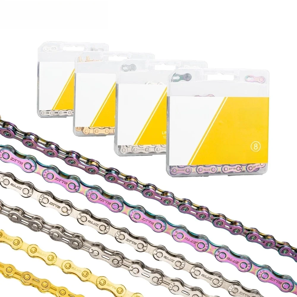 AliExpress NONE ZTTO 6 7 8 Speed Chain MTB Road Bike 6s 7s 8s Chain High Quality Durable Light Chain 116 Links Master Link Missing Link Current