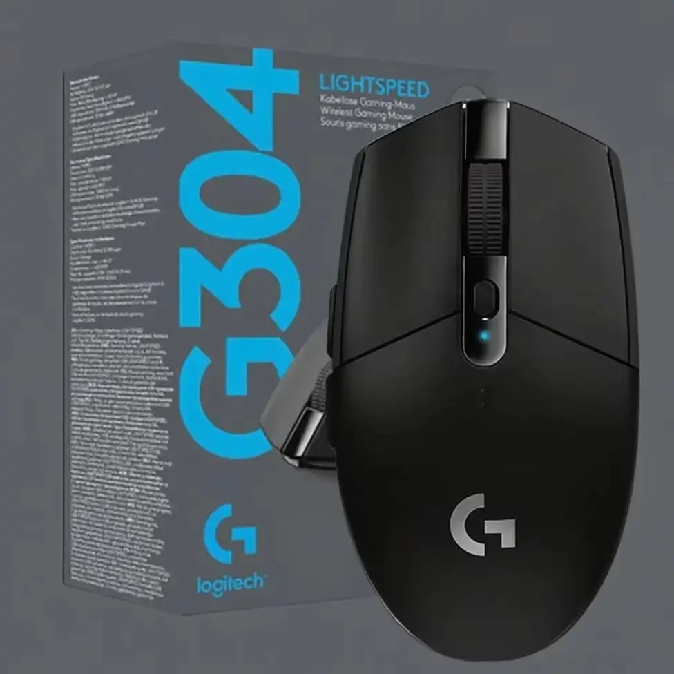 ماوس لوجيتك G304/G305 اللاسلكي للألعاب - تقنية LIGHTSPEED، تصميم خفيف للغاية، خيارات ألوان متعددة
