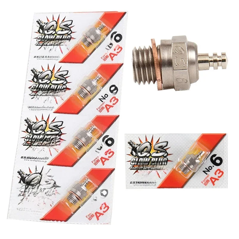 Rc teile glow plug os former a3 no.6 #6 standard glüh kerze funken für rc auto lkw nitro motor