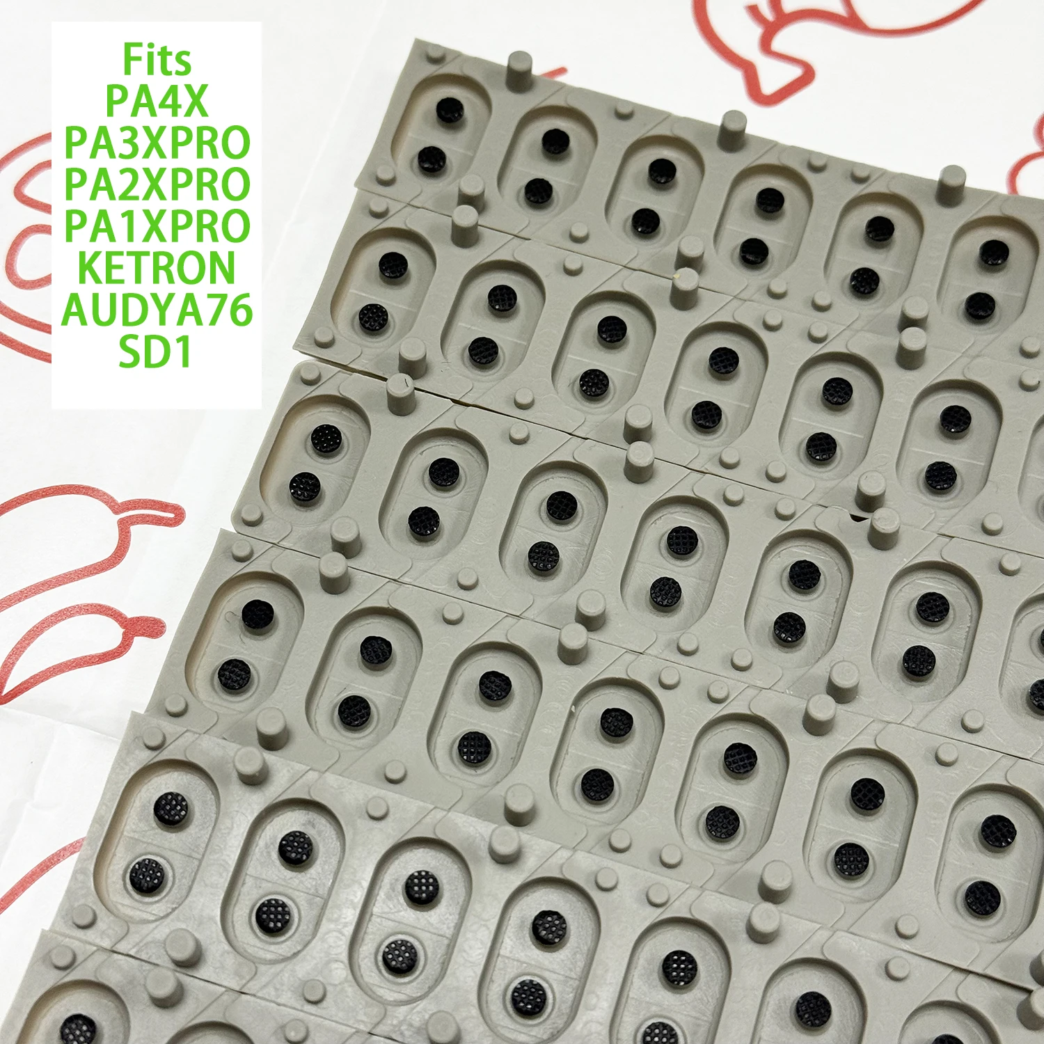 Fits Korg PA4X PA3XPRO PA2XPRO PA1XPRO KETRON AUDYA76 SD1 Rubber Contact SET (7PCS x12P) 76Note Keyboard Conductive Rubber Strip