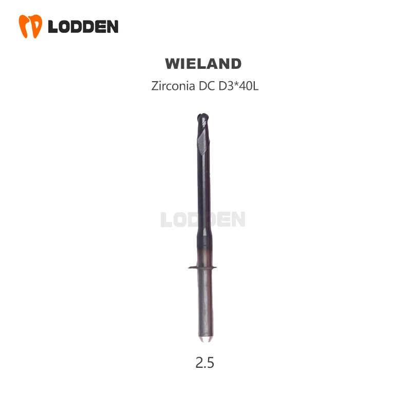 Wieland Select Dental Lab Metarial Milling Burs D3 Diamond DC NC Coating Milling Cutter for Zirconia PMMA Milling Machine