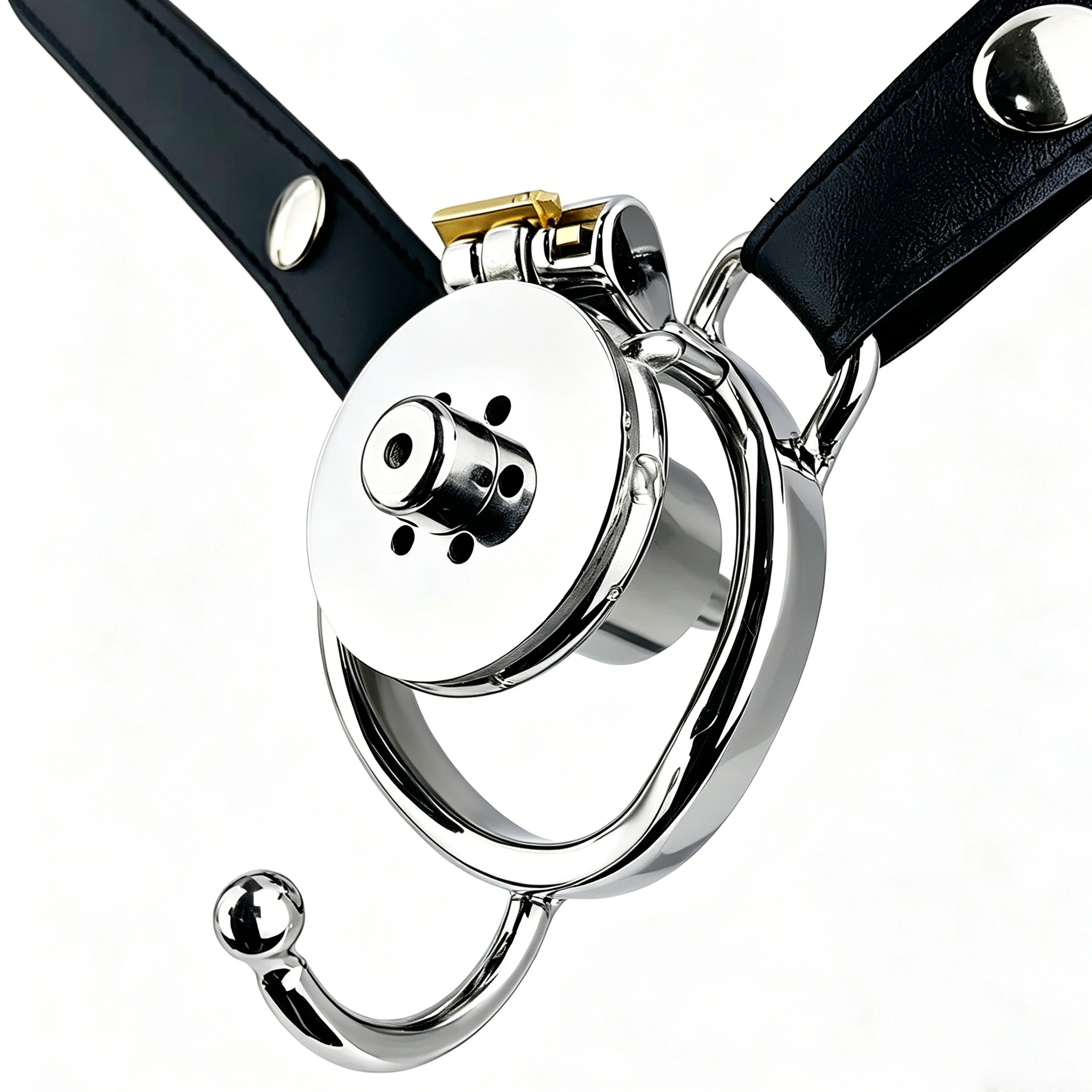 High Quality Inverted Plugged Cylinder Chastity Cage Bondage Cock Cage For Couple Steel Cock Rings Adults Games Sextoys For Gay