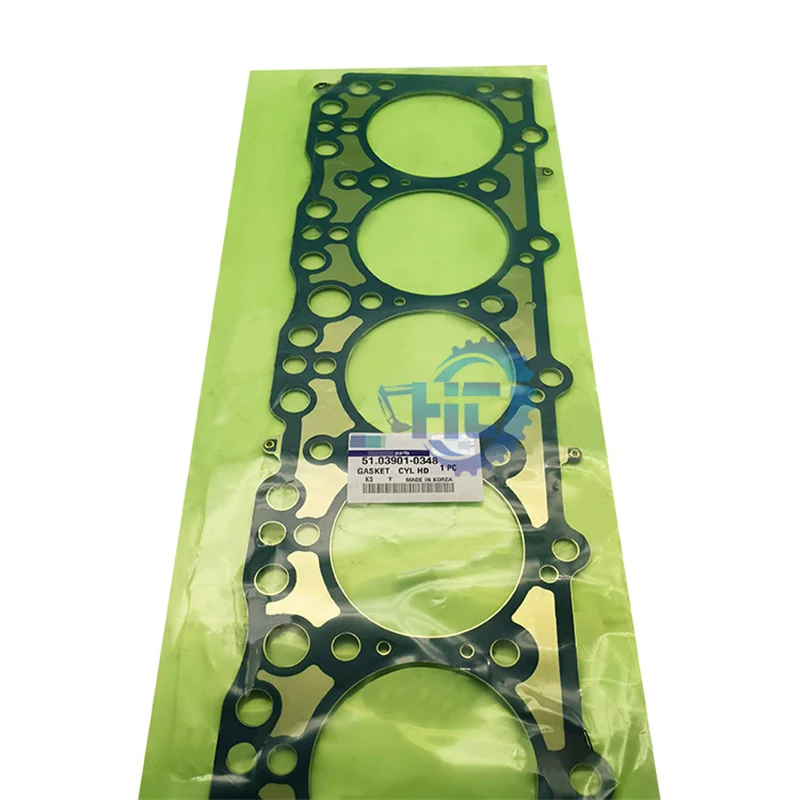 HIT Excavator Engine Parts DB58 DB58TIS Cylinder Head Gasket t Kit 65.03901-0032 400603-00071 65.03901-0055