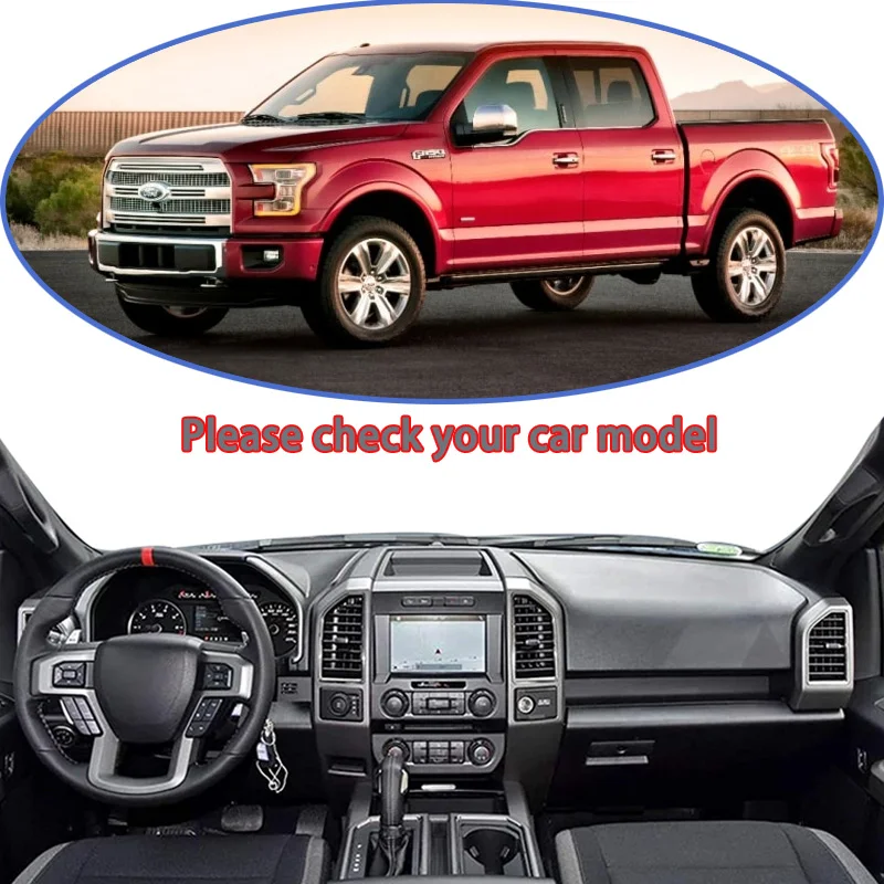 Dashboard Cover Avoid Light Pad Instrument Platform Mat Fit  Ford F-Series F-150 F150 P552 MK13 2015~2020 Interior Accessorise