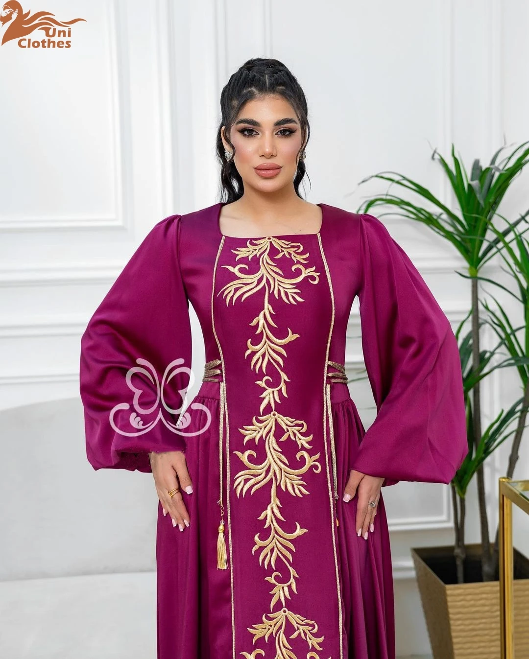 Abayas de luxe pour femmes musulmanes, mode africaine, aviation, cordon de serrage, robe musulmane, Dubaï, 2024, Z006