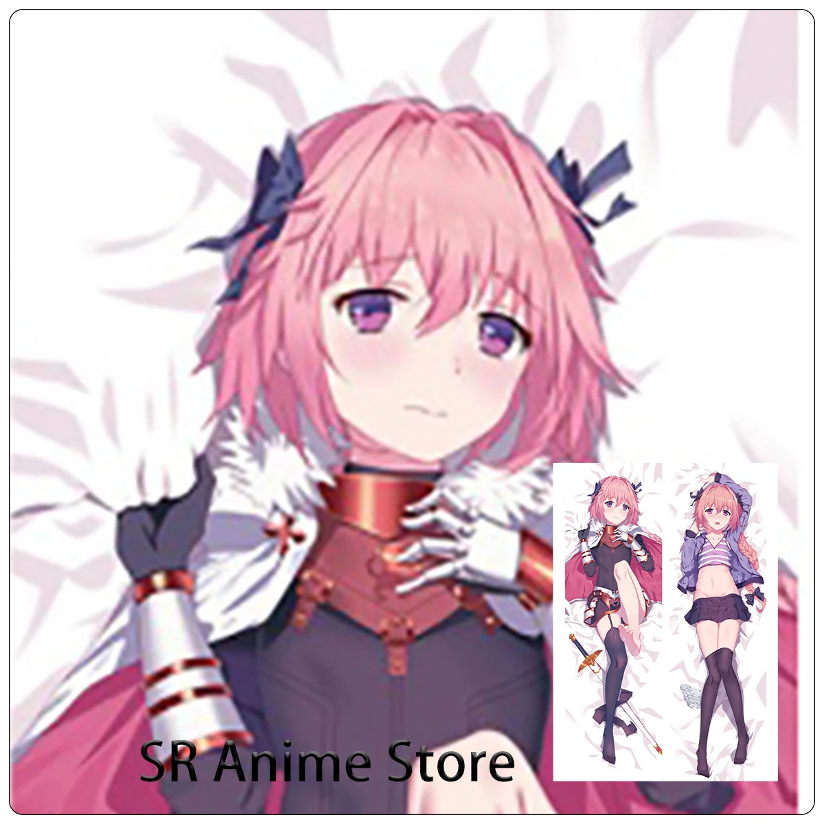 Dakimakura Anime Fate Astolfo Hugging Body Pillow Cover Bed Decor Birthday Gift Double-Side Print 2WAY Astolfo Pillowcase