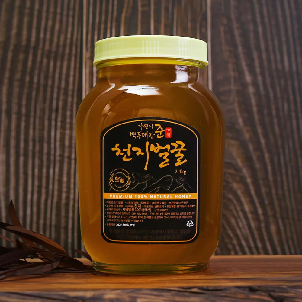 미다몰 그곳에가면 자연이 준 백두대간 천지벌꿀 아카시아 꿀 2.4kg