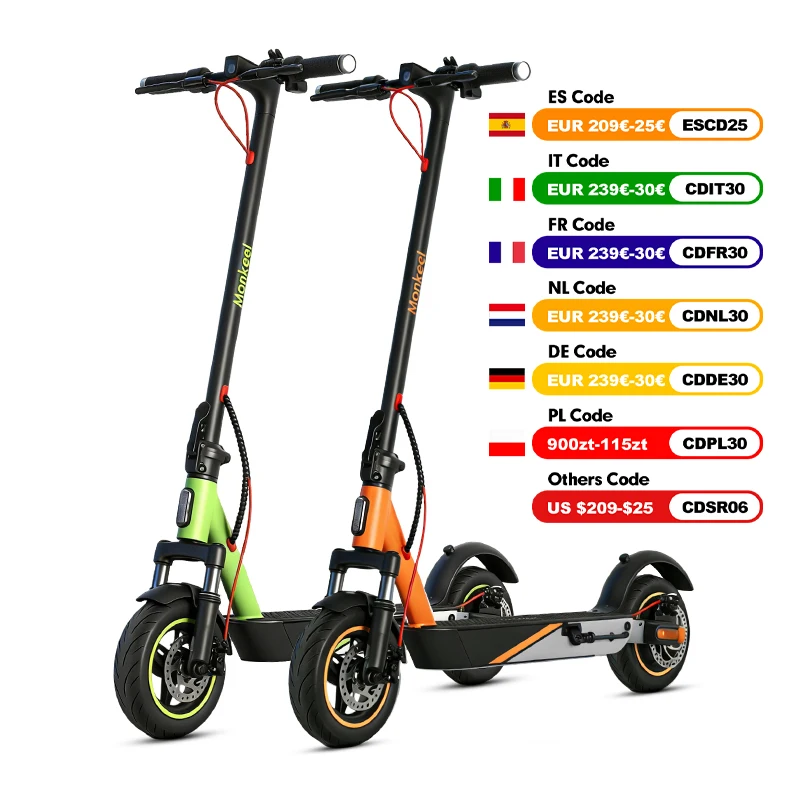Trottinette électrique adulte, pneus de 10 pouces, moteur 800W, pliable, pour trajets en ville, 48V 15AH, tout-terrain
