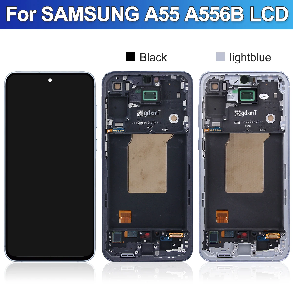 6.6\'\' AMOLED With Frame For Samsung A55 5G LCD A556V A556E A556B A5560 Display Touch Screen Digitizer Support Fingerprint