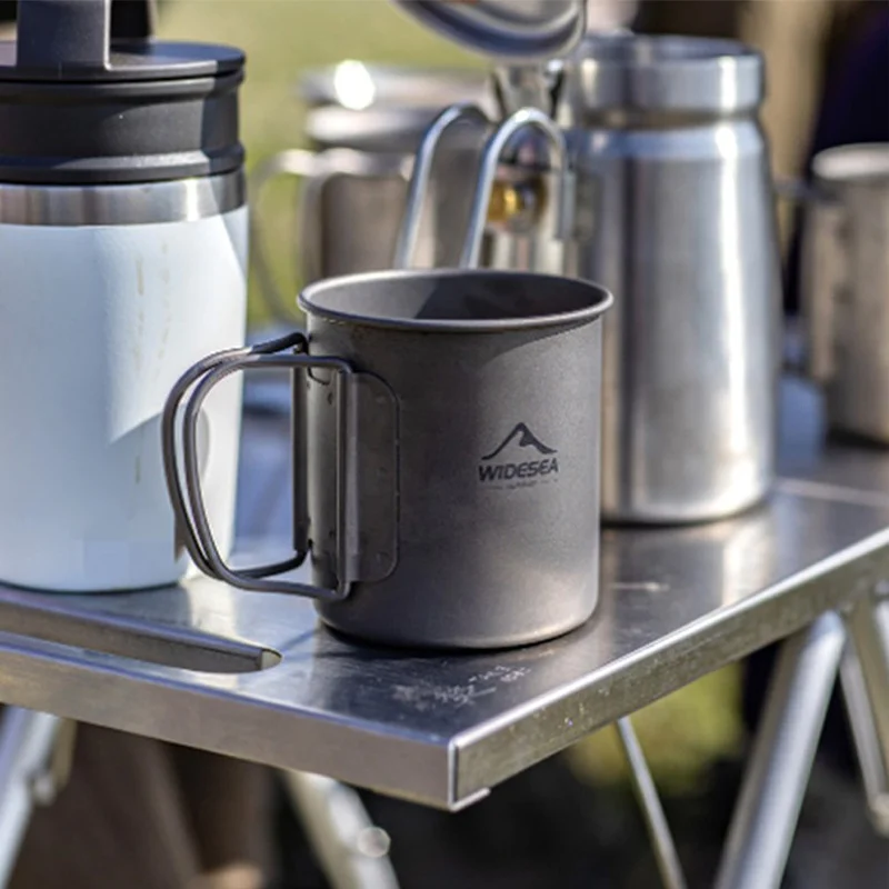 [Domestic Shipping] Camping Titanium Mugs 300ml /450ml/Folding Dining Set/Pouch