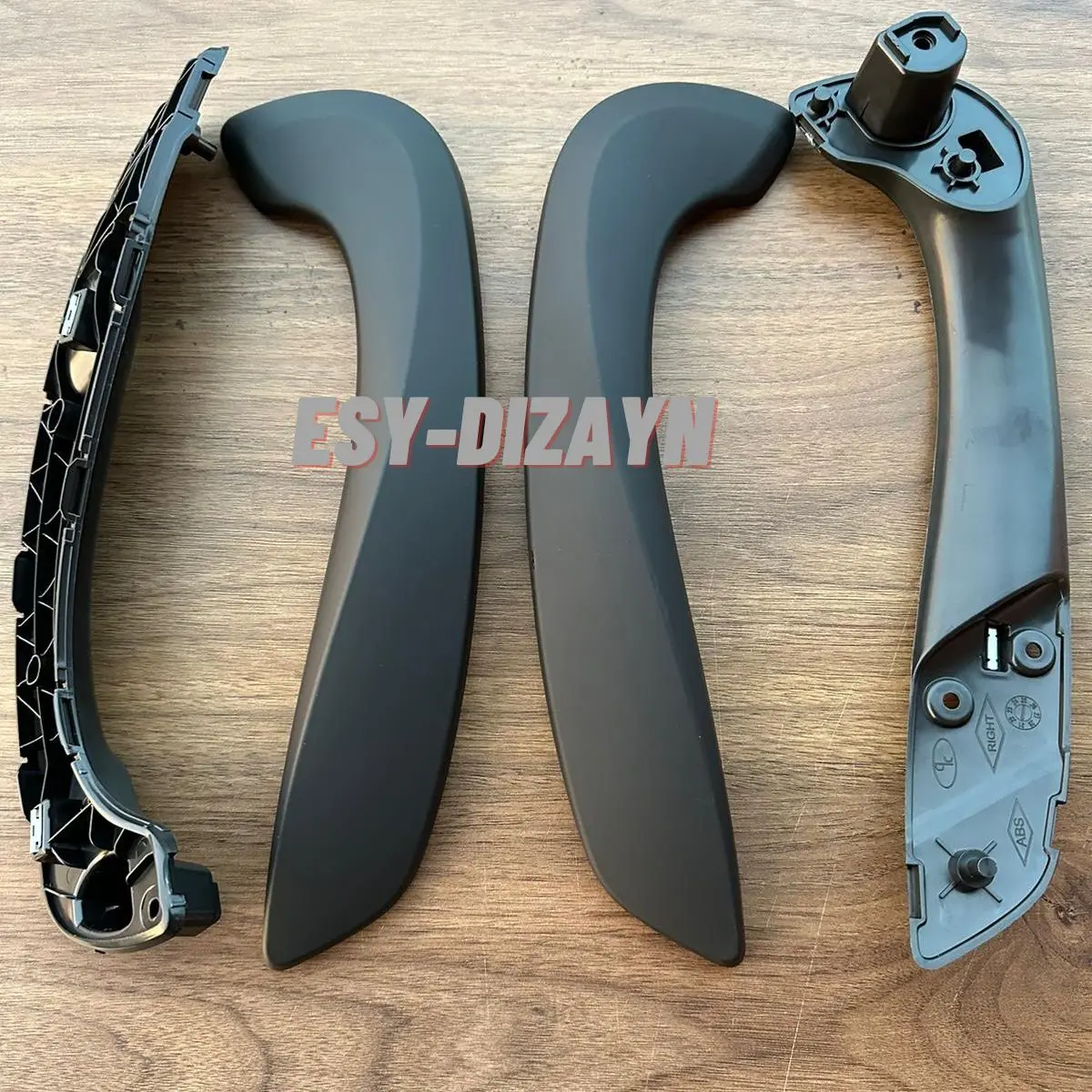 Front Door Opening Pull Handles Matte Black Color Smooth Aesthetic Design Auto Parts For Renault Fluence Megane 3 Laguna 3 Latitude (2009-2016)