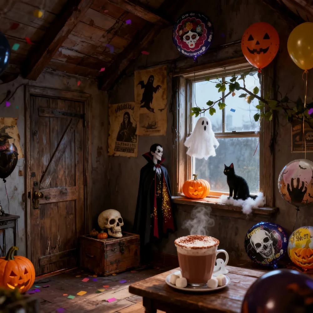 

18 inch Halloween Aluminum Balloons Skeletons Skull Pumpkin Head Witch Halloween Party Decoration Supplies Inflatable Kid Toy