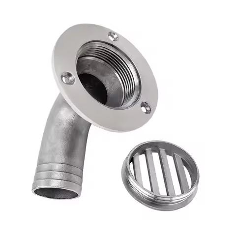 32MM/38MM Stainless Steel Floor Deck Cockpit Drain Scupper Boats Removable Cover Sewerage Drain