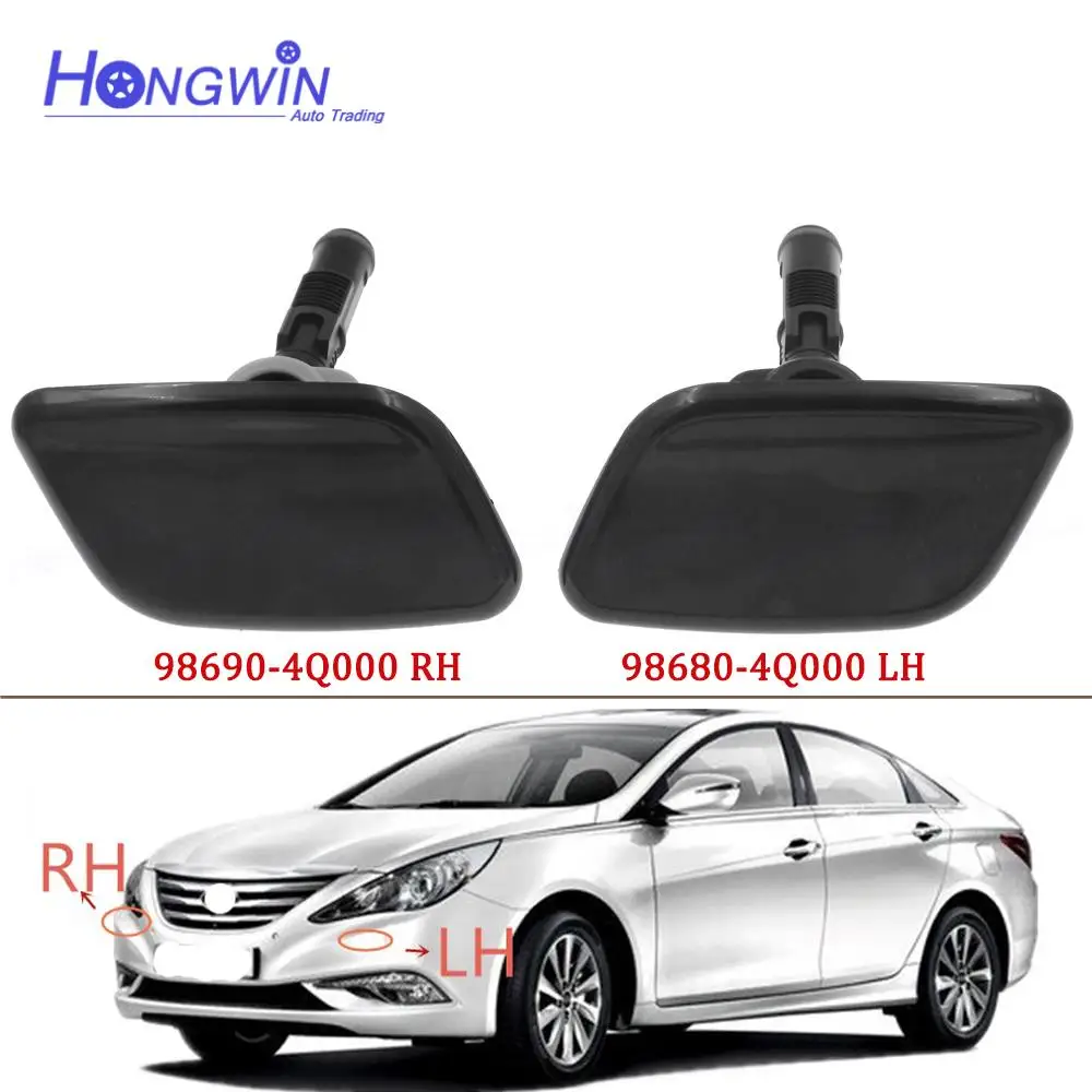 Front Headlight Washer Headlamp Cleaning Device Cover 98680-4Q000 98690-4Q000 For Hyundai I45 SONATA YF 2010-2014 986804Q000