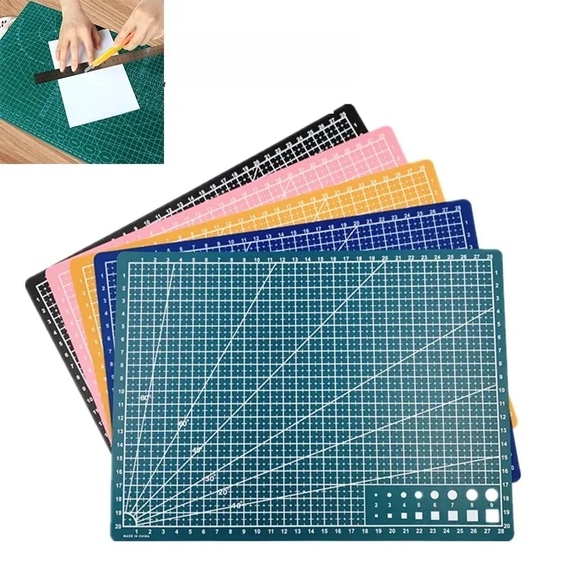 A3 A4 A5 PVC Snijmat Werkbank Patchwork Cut Pad Naaien Handleiding DIY Mes Graveren Lederen Snijplank Zijonderlaag - afbeelding 2