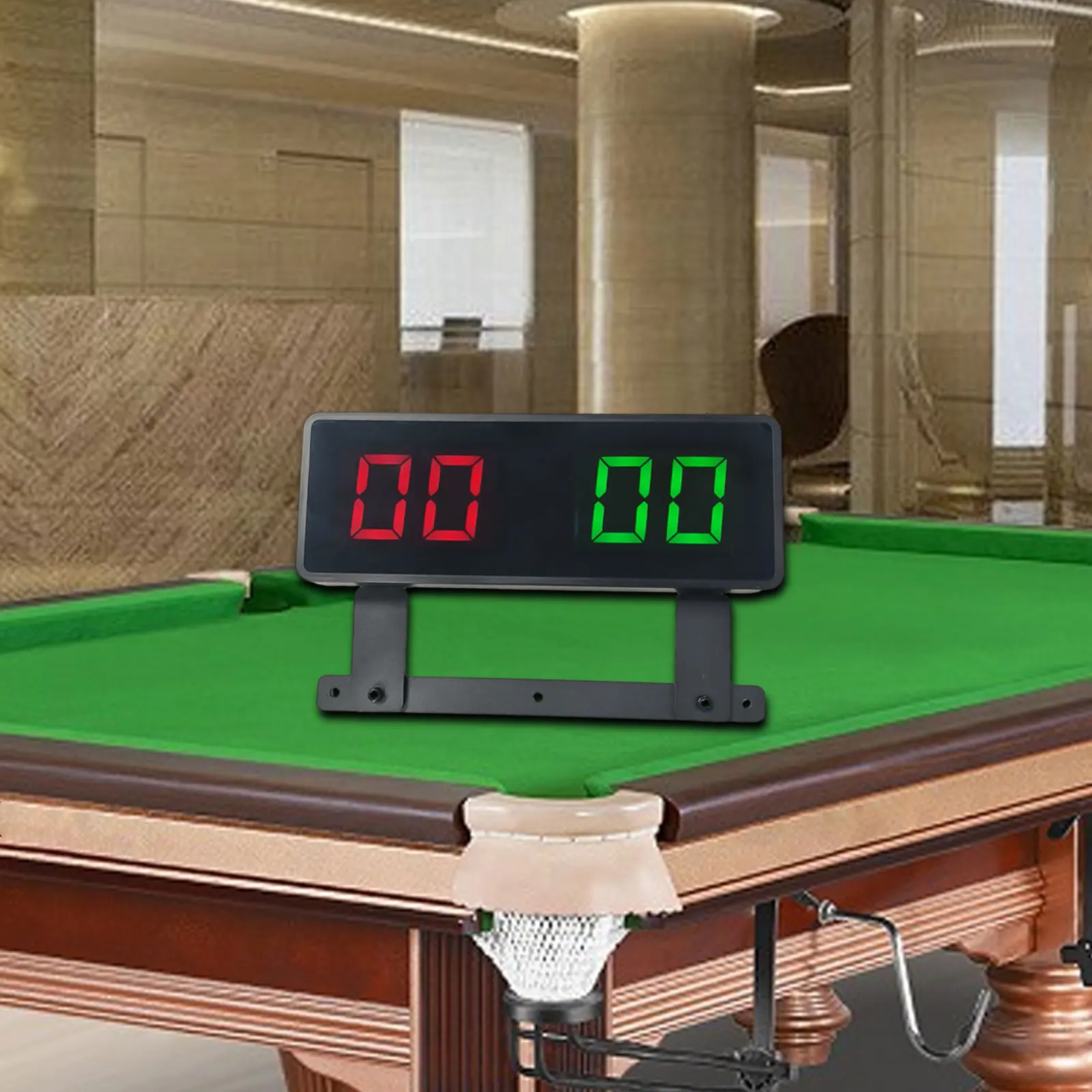 ミニデジタルスコアボード鉄ブラケット磁気吸引ポータブル卓上スコアキーパー電子バスケットボールビリヤード用