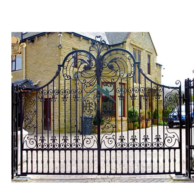 Villa Garden Driveway Wrought Iron Gates Design For Home China Manufacturers Suppliers