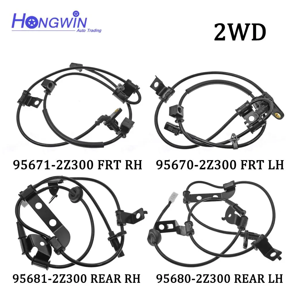 

2WD For Hyundai Tucson IX35 1.6 2.0L 10-17 Front Rear R L ABS Wheel Speed Sensor 95670 2Z300 95671 2Z300 95680 2Z500 95681 2Z500