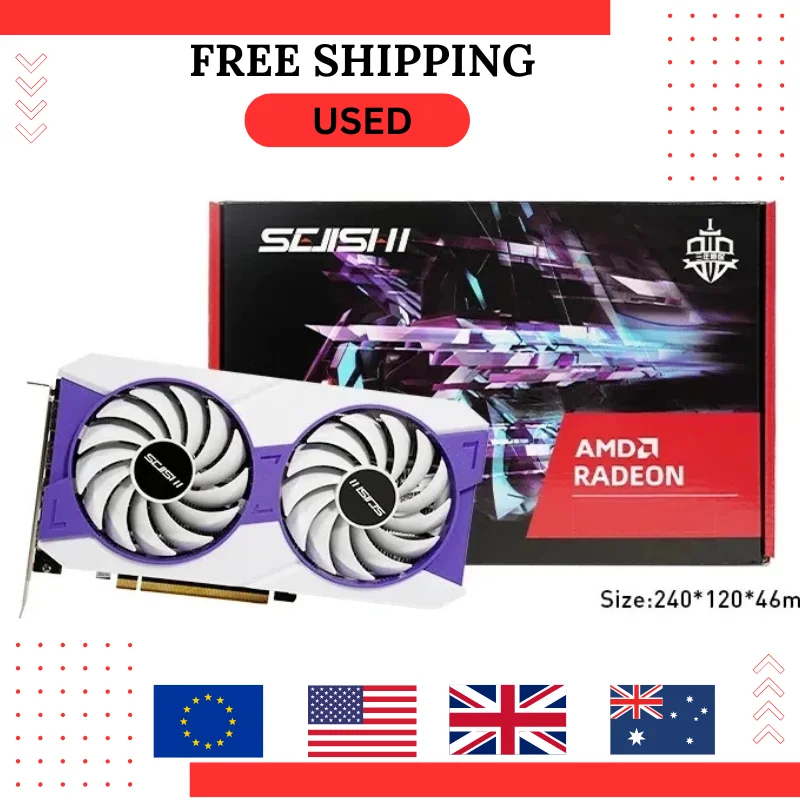 Б/У видеокарта SEJISHI RTX 4090M 16G GDDR6 9728CUDA Core 256Bit 8 + 8Pin для киберспорта, дизайн игр, обучение, видеокарта