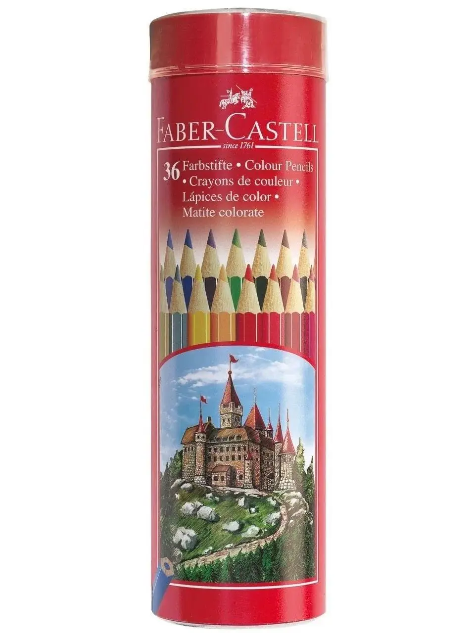 Faber Castell Metal Box Ecological Wood Pencil 36 Colors, School, Nursery, Student, Kids