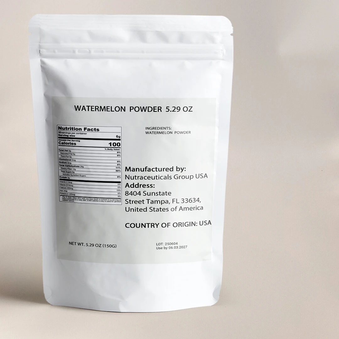 Pure Watermelon Powder 5.3oz, Refreshing Powder for Drinks, Smoothies, Desserts