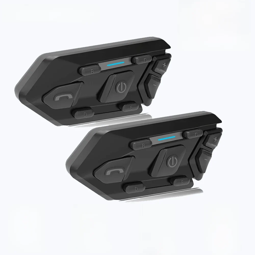 Wayxin 6 pilotos capacete fone de ouvido motocicleta intercom à prova dbluetooth água bluetooth 5.0