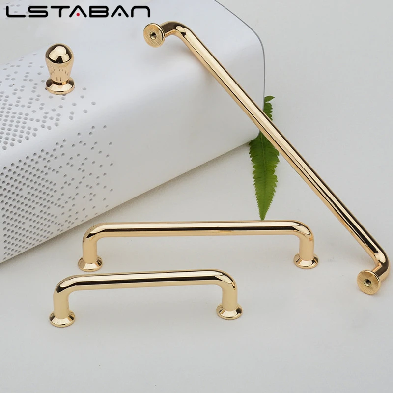 European Zinc Alloy Copper Brushed Cabinet Knobs and Handles Kitchen Cupboard Wardrobe Door Pulls Furniture Hardware
