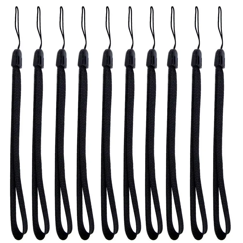 Dragonne de protection pour téléphone portable, ULenrichie noire, lanière Selfie, lanière, anciers, lampe de poche, 10 pièces, ensemble, C9erian