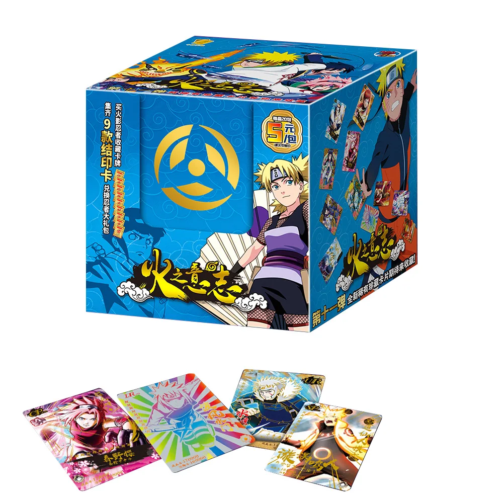 

New Naruto Collection Cards Combination CP Naruto Sasuke SSP Tsunade Cartoon Anime Limited Flash Card Kids Birthday Gift Toy