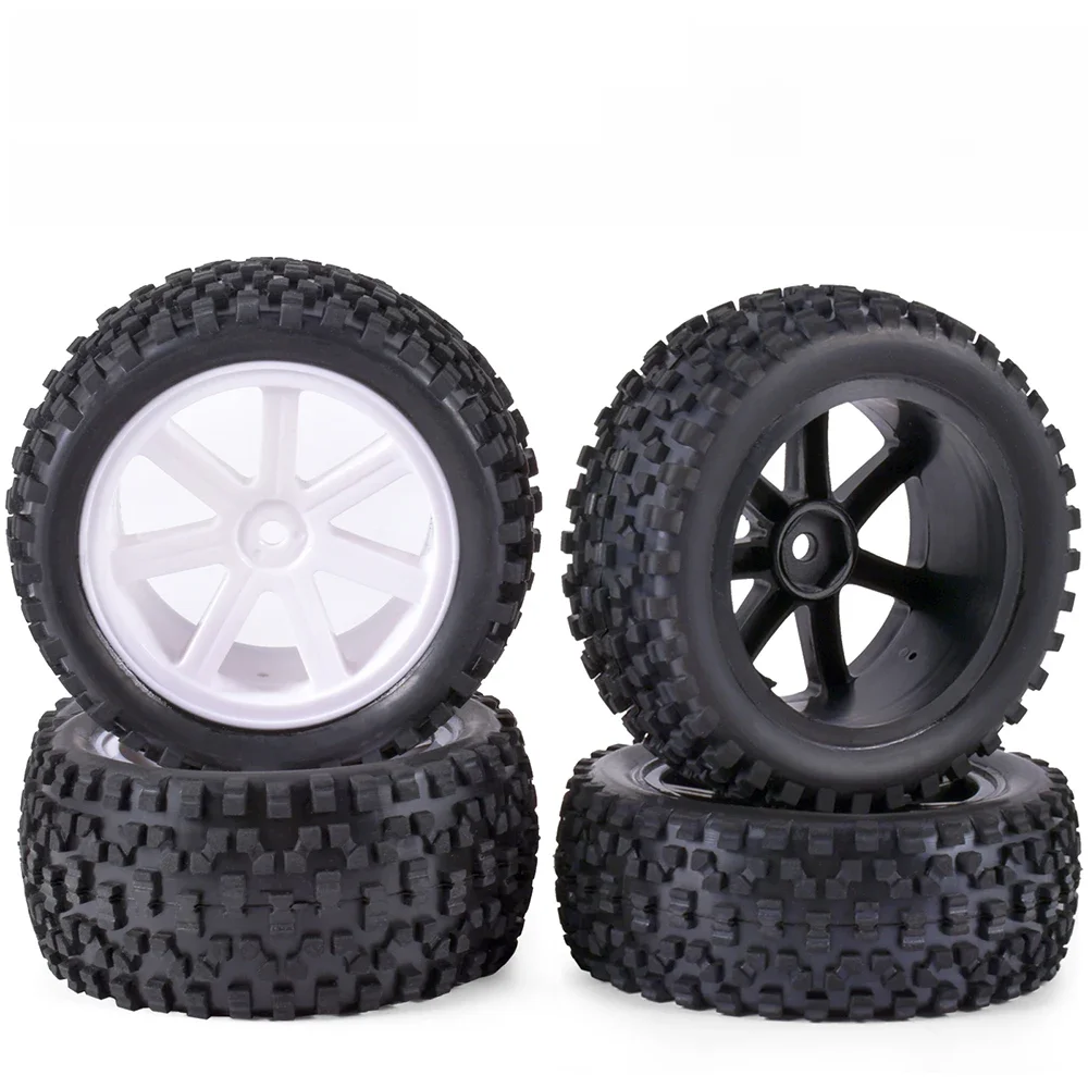 Jeu de roues de pneus avant et arrière, moyeux hexagonaux de 12mm, Inserts en mousse pour Traxxas Redcat HPI HSP ZD Racing RC 1/10, voiture Buggy tout-terrain
