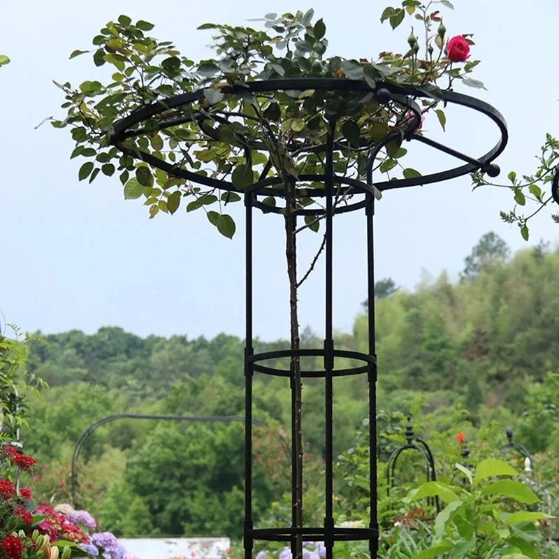 Treillis de Jardin pour Plantes Grimpantes, Tour Parapluie, Support DIY pour Pots de Fleurs