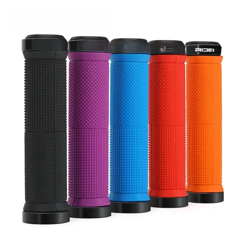 AliExpress riderace RIDERACE Bicycle Handlebar Grips Lock on MTB Mountain Bike Handle Bar Cover Shockproof Non-Slip Ergonomic Cycling Grips Rubber