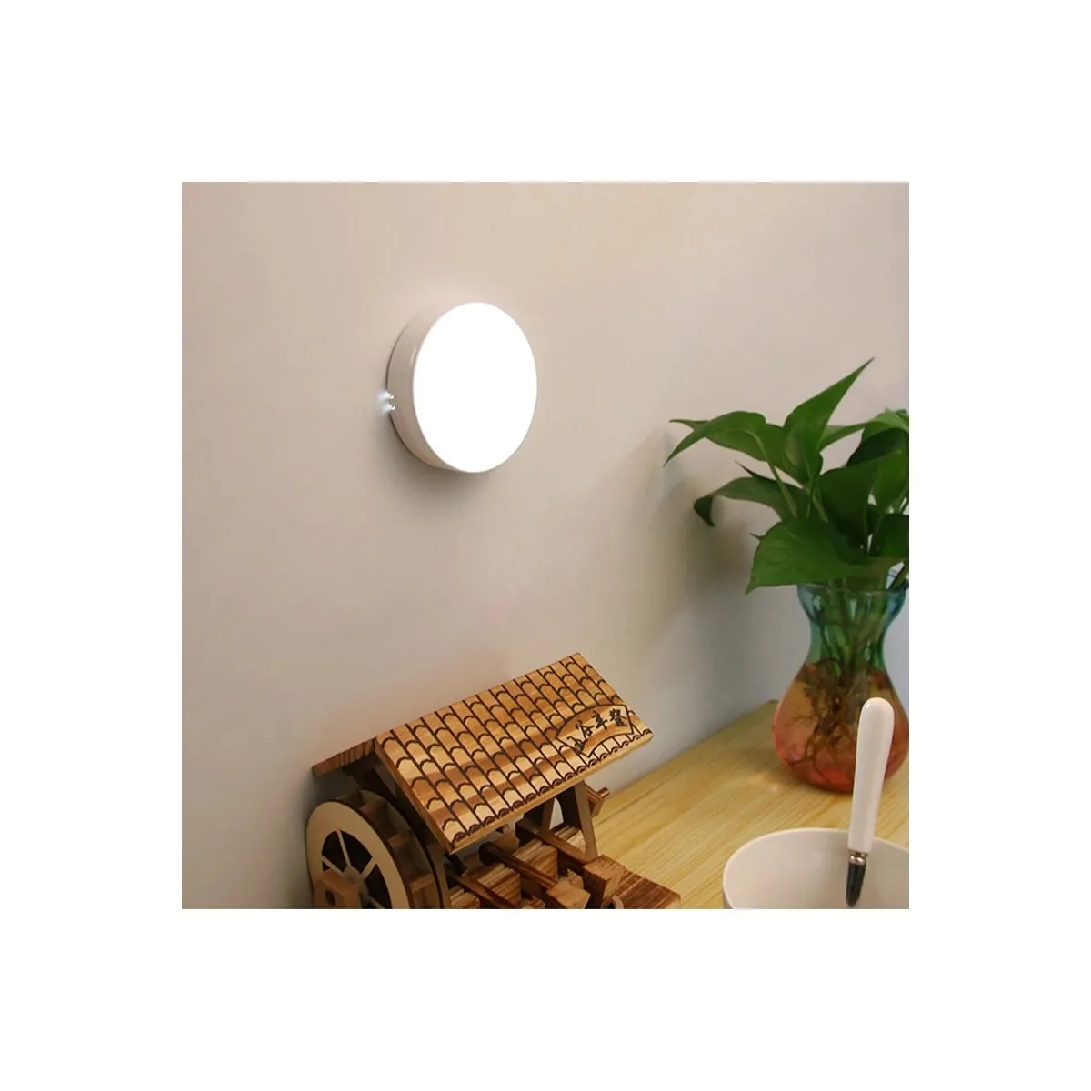 Lámpara de noche con Sensor de movimiento, luz Led recargable por Usb, para habitación de niños, sala de estar, utilizada en toda la casa, amplio rango de detección, luz suave