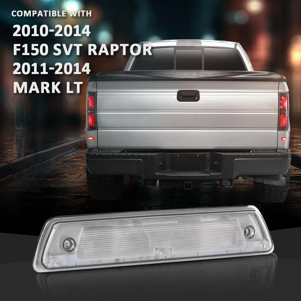 

3-я третий стоп-сигнал, подходящий для Ford F-150 2010 2011 2012 2013 2014 Svt Raptor Al3Z-13A613-G, стоп-сигнал с высоким креплением