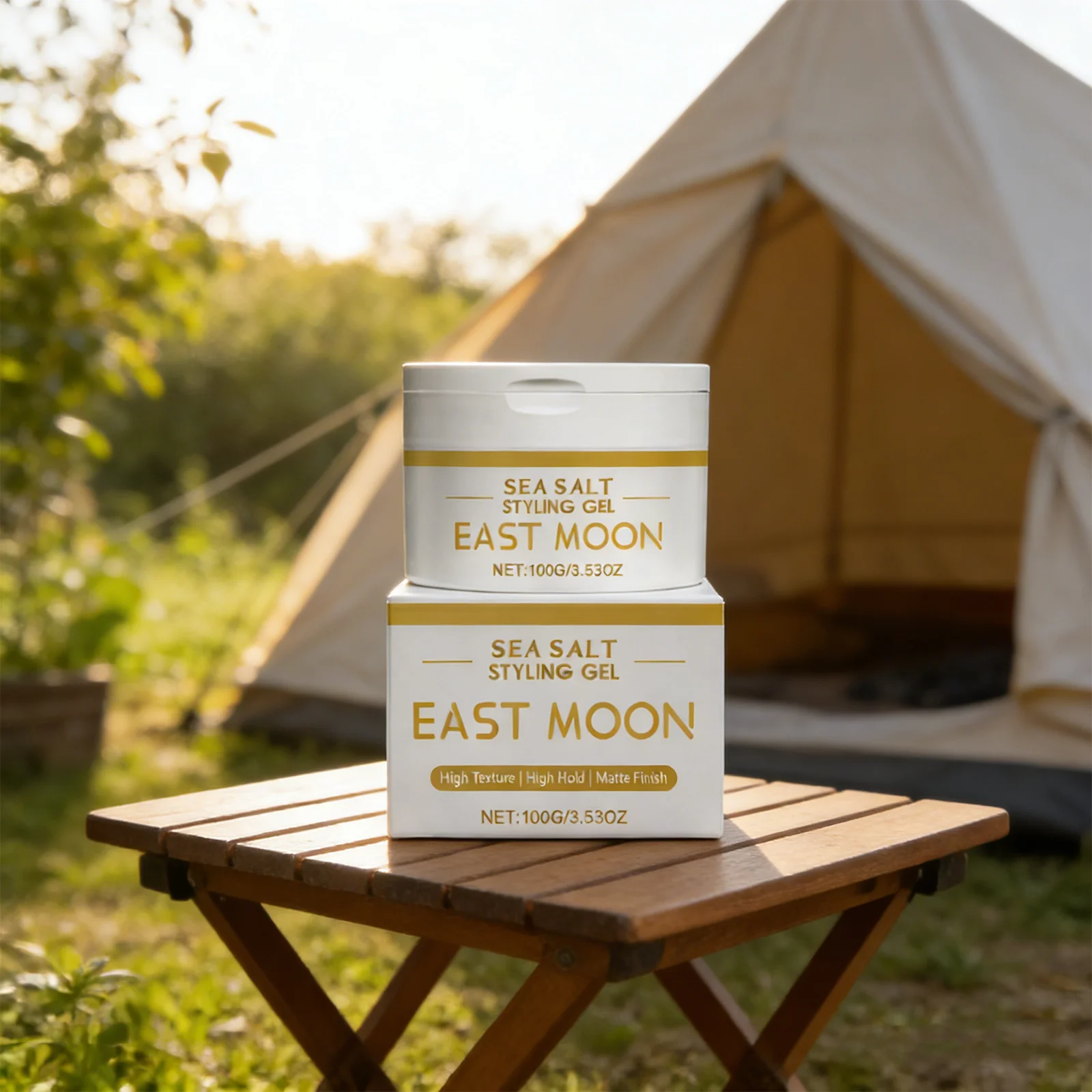 

EAST MOON 100G Sea Salt Styling Gel, Effectively Thickens Hair, Create Dynamic Curls With Tough Texture, Long-Lasting Styling