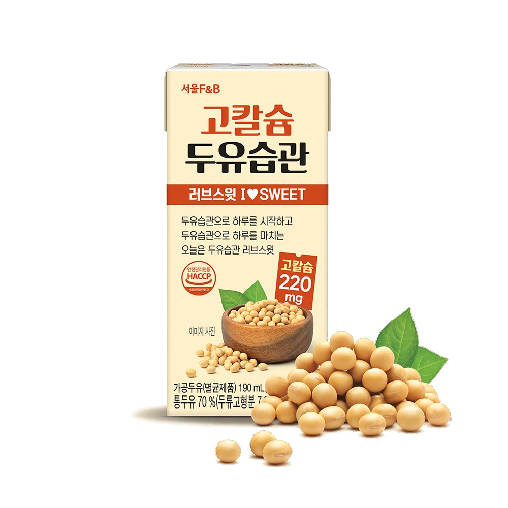 서울에프앤비 고칼슘 두유습관 러브스윗 190ml X 40팩