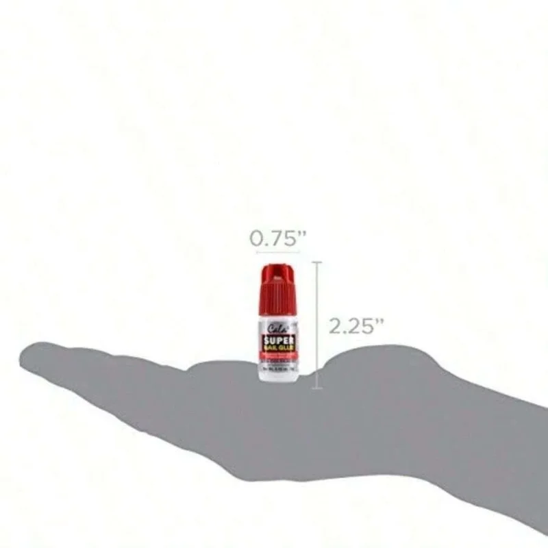 Super Nail Glue – Professional Quick Dry Nail Glue Adhesive for False Nails, Tips & Art Accessories – Salon Quality Strong Hold for Natural Nail Repair