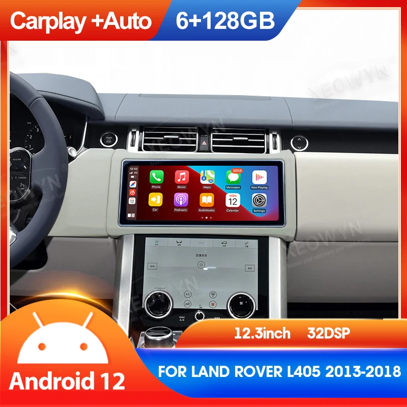 12.3inch Android12 car radio For Range Rover Vogue L405 2013-2020 Multimedia Player Navigation Stereo Carplay