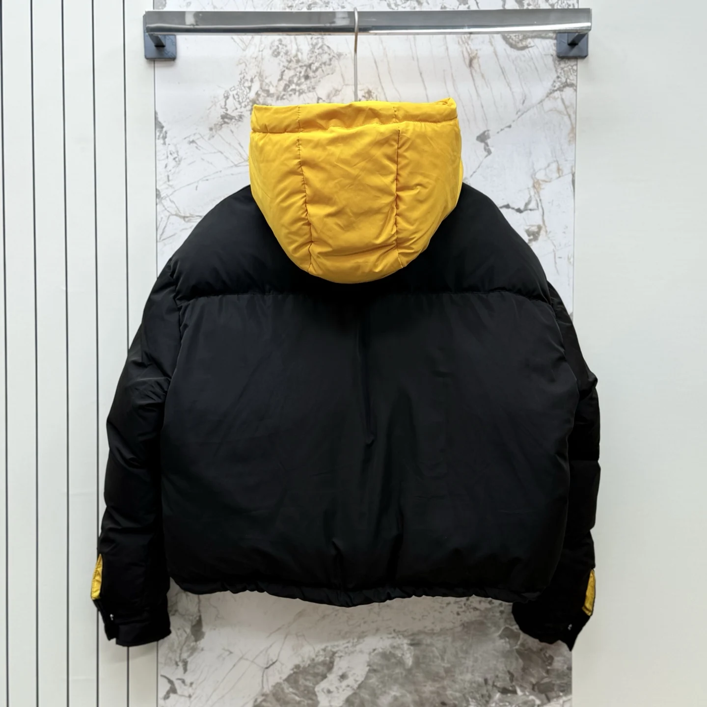 

High quality autumn and winter women's detachable contrasting hooded nylon cotton jacket SU141