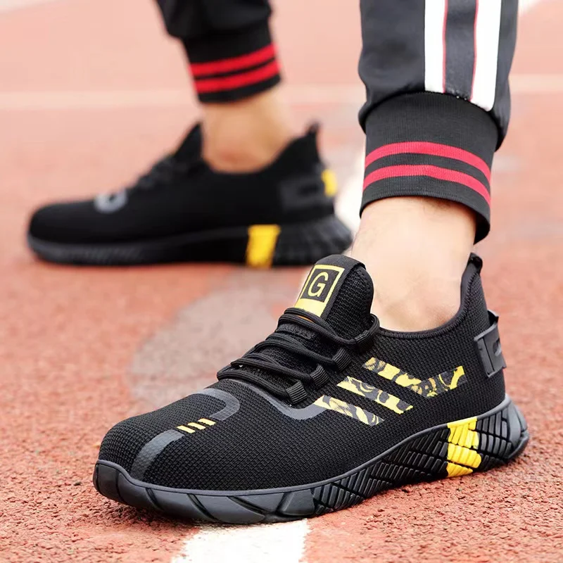 حجم كبير 48 47 أحذية سلامة العمل لي النساء أحذية مقاومة للثقب خفيفة الوزن أحذية أمان الهواء تنفس الصلب تو أحذية عمل #2