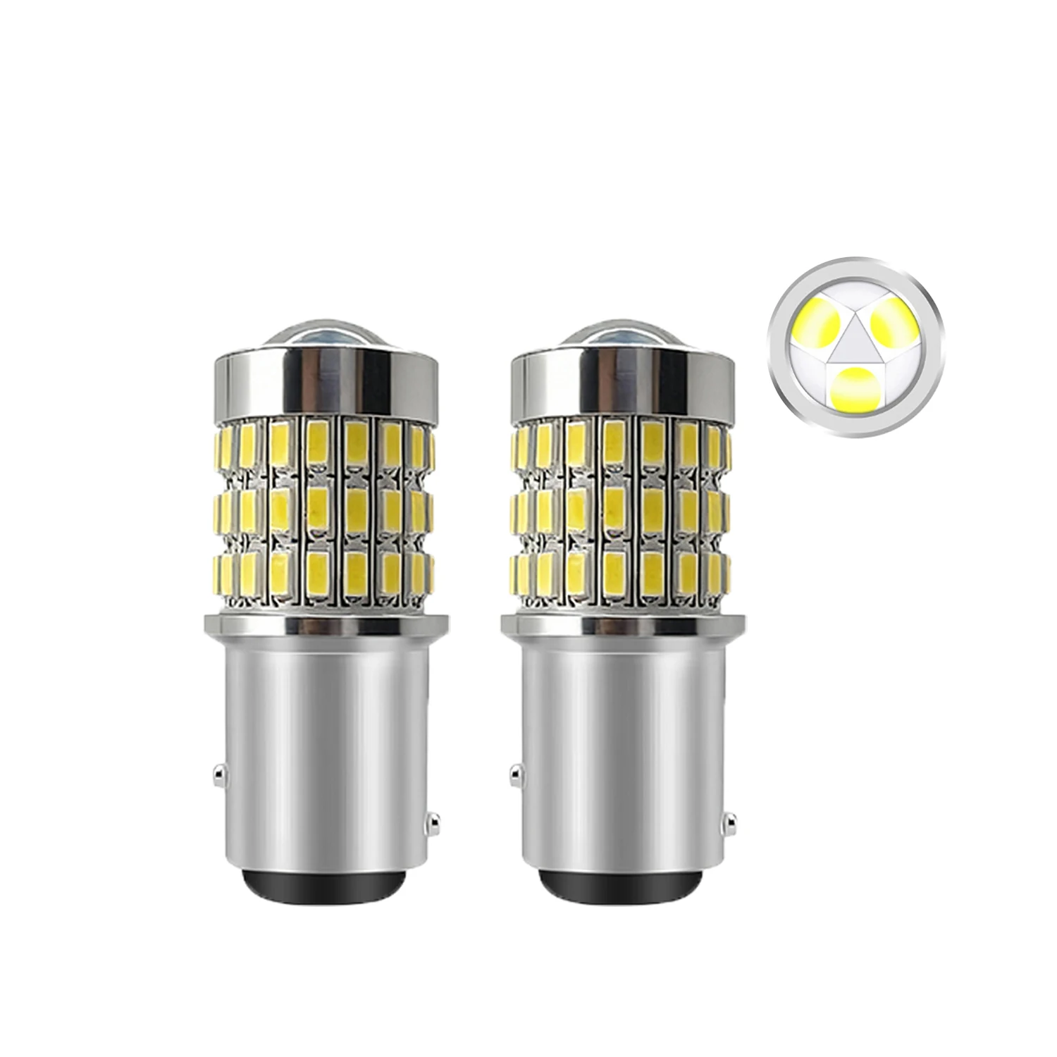 

2PCS NEW Style 1157 BAY15D LED Bulb 12V Turn Signal Lights Reverse Parking Backup Brake Lamps
