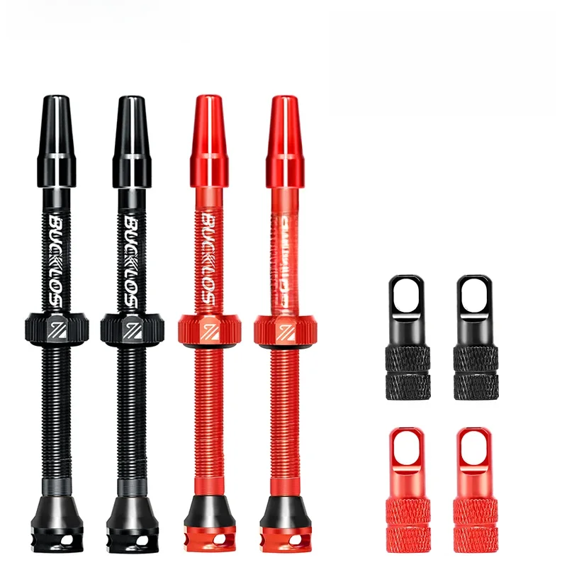 AliExpress BUCKLOS 40/44/55/60/65/80/100mm Tubeless Valve Presta MTB Road Bike Tire Nipple CNC Aluminum Alloy Mountain Bike Valve Tubeless