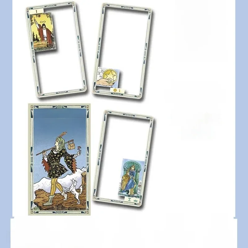 Lo scarabeo, 78 cartas tarô, universal transparente, 1005 plástico, deck, leitura múltipla,